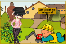 Darf ich dich mal anbaggern.