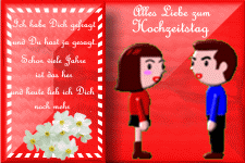 Ich habe dich gefragt und du hast ja gesagt. Schon viele Jahre ist das her und heute lieb ich dich noch mehr.