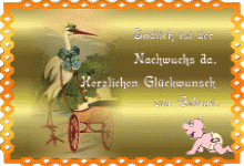 Endlich ist der Nachwuchs da. Herzlichen Glückwunsch zu Geburt.