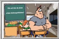 Wie oft bist du denn schon klebengeblieben.