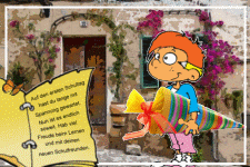 Auf den ersten Schultag hast du lange mit Spannung gewartet. Nun ist es endlich soweit. Hab viel Freude beim Lernen und mit deinen neuen Schulfreunden.