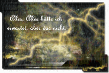 Alles, alles hätte ich erwartet, aber das nicht.