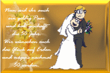 Goldene Hochzeit Grusskartenwelt
