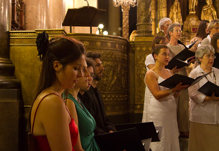 Les solistes pendant le "Kyrie - Christe"