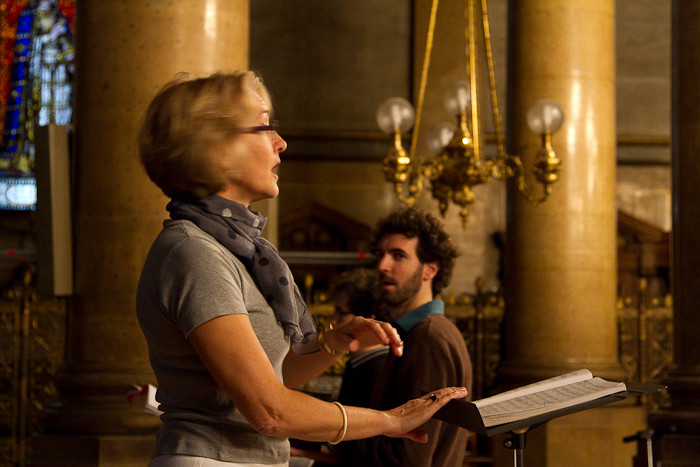 La chef et Guilhem, la basse soliste