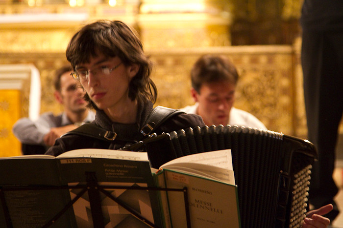 Valentin à l'accordéon