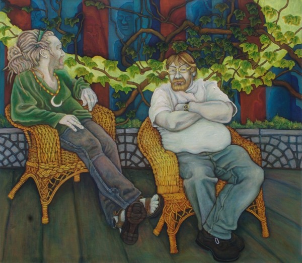 Wie Blätter im Wind · 2011, Acryl, Öl auf Leinen, 140 x 160 cm