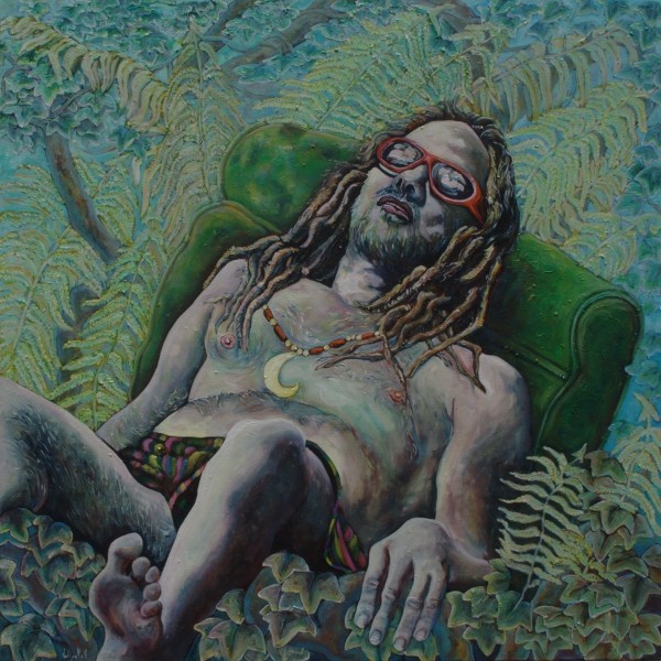 Richard · 2010, Acryl, Öl auf Leinen, 80 x 80 cm