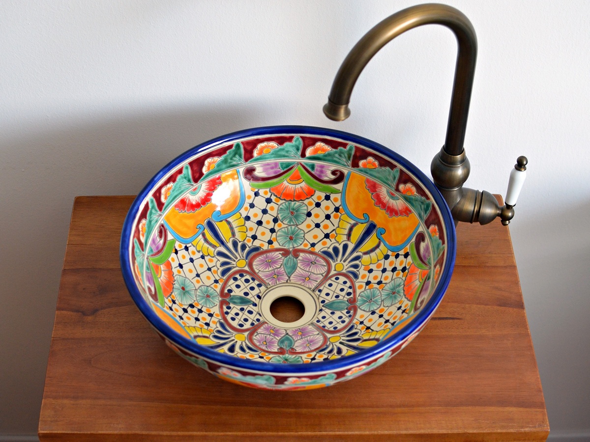 Entdecken Sie ein mexikanisches Design Waschbecken FRIDA - MEX3