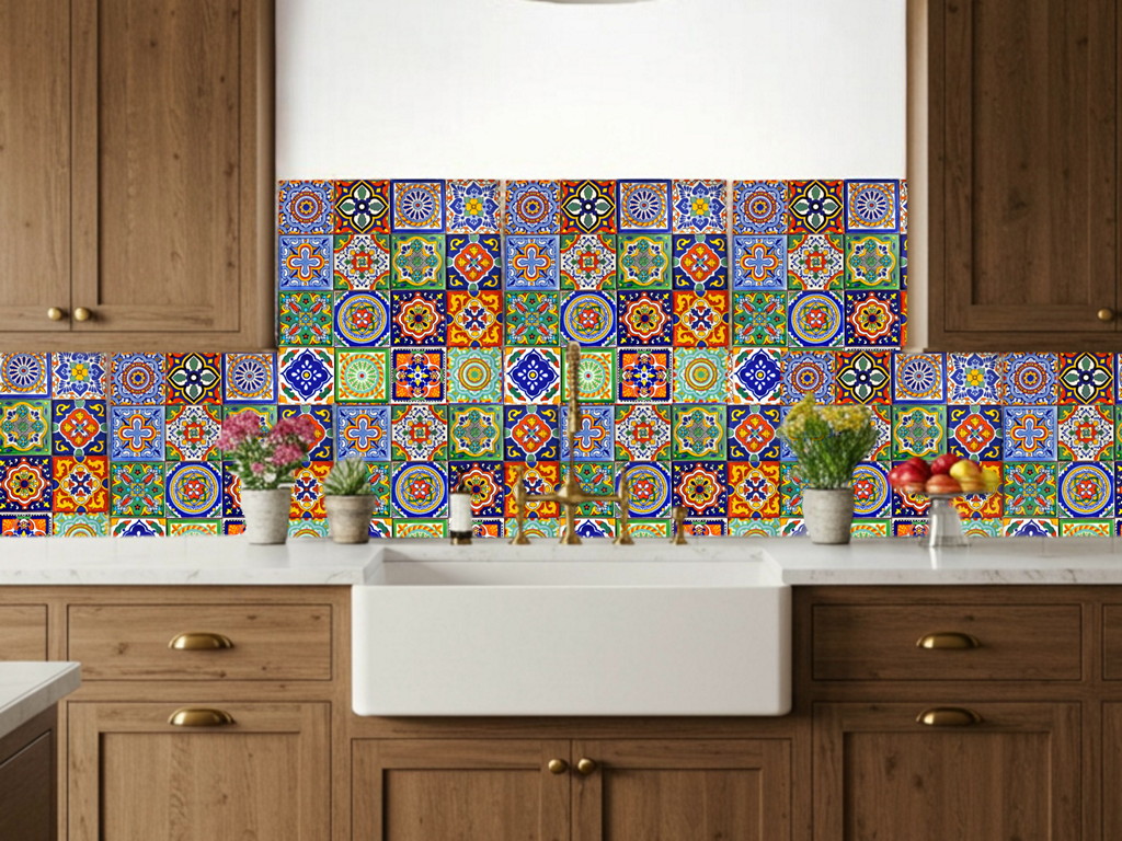 Mexikanische Fliesen für die Küche - Rustikal 