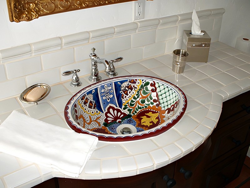 Farbiges Einbauwaschbecken ALEGRIA