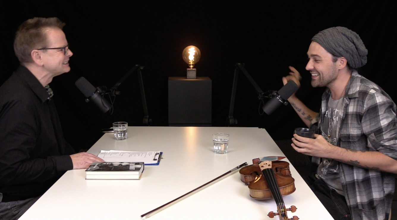Christoph Soltmannowski mit David Garrett in «Soltis Studiocast»