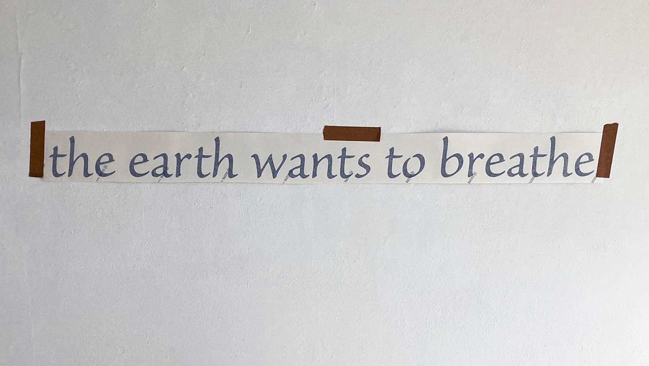Myra Brooklyn, THE EARTH WANTS TO BREATH,  1983/2020