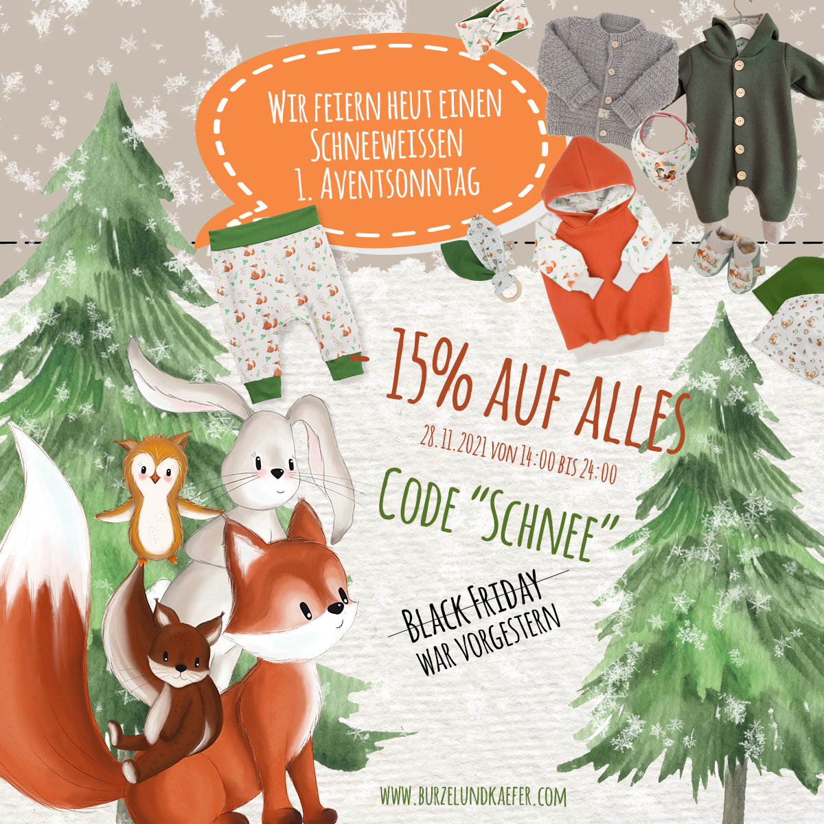 Heute bis 24:00 - 15% zum 1. Adventssonntag