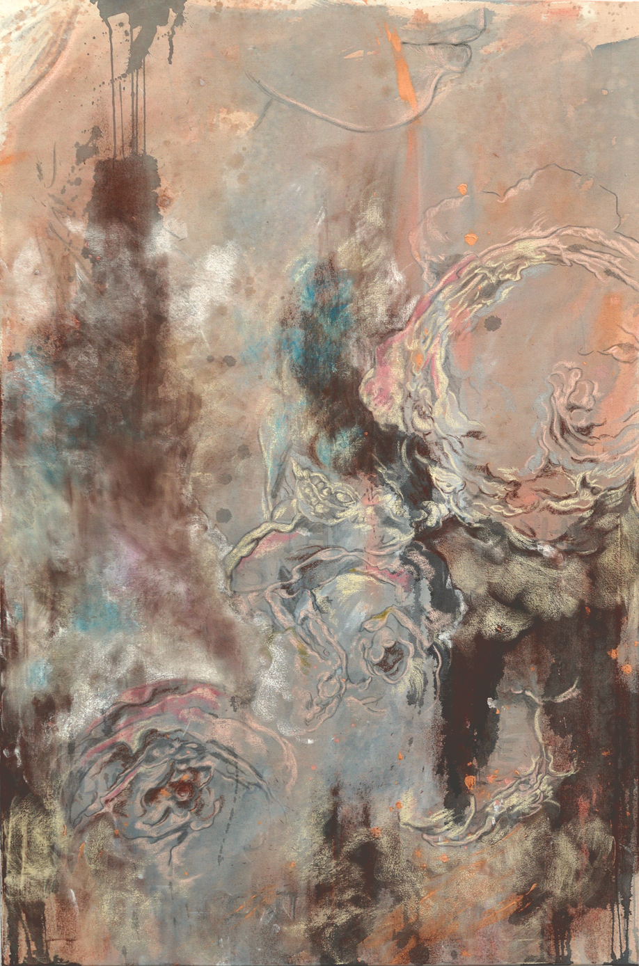 Heliodora - Mischtechnik auf Leinwand, 100 x 150 cm, 2018