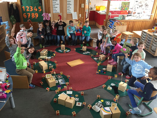 Vorschulkinder im Zahlenland