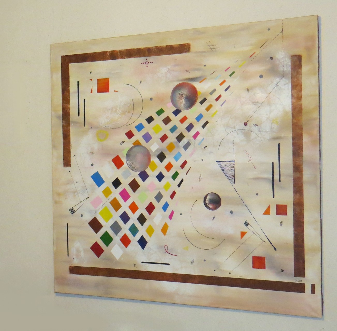 collusion zoom1 - daluz peinture abstraite abstraction