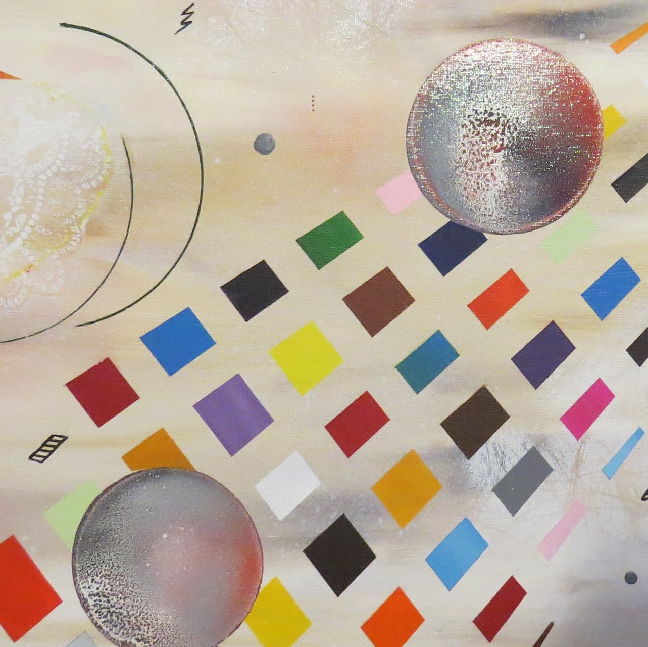 collusion zoom5 - daluz peinture abstraite abstraction
