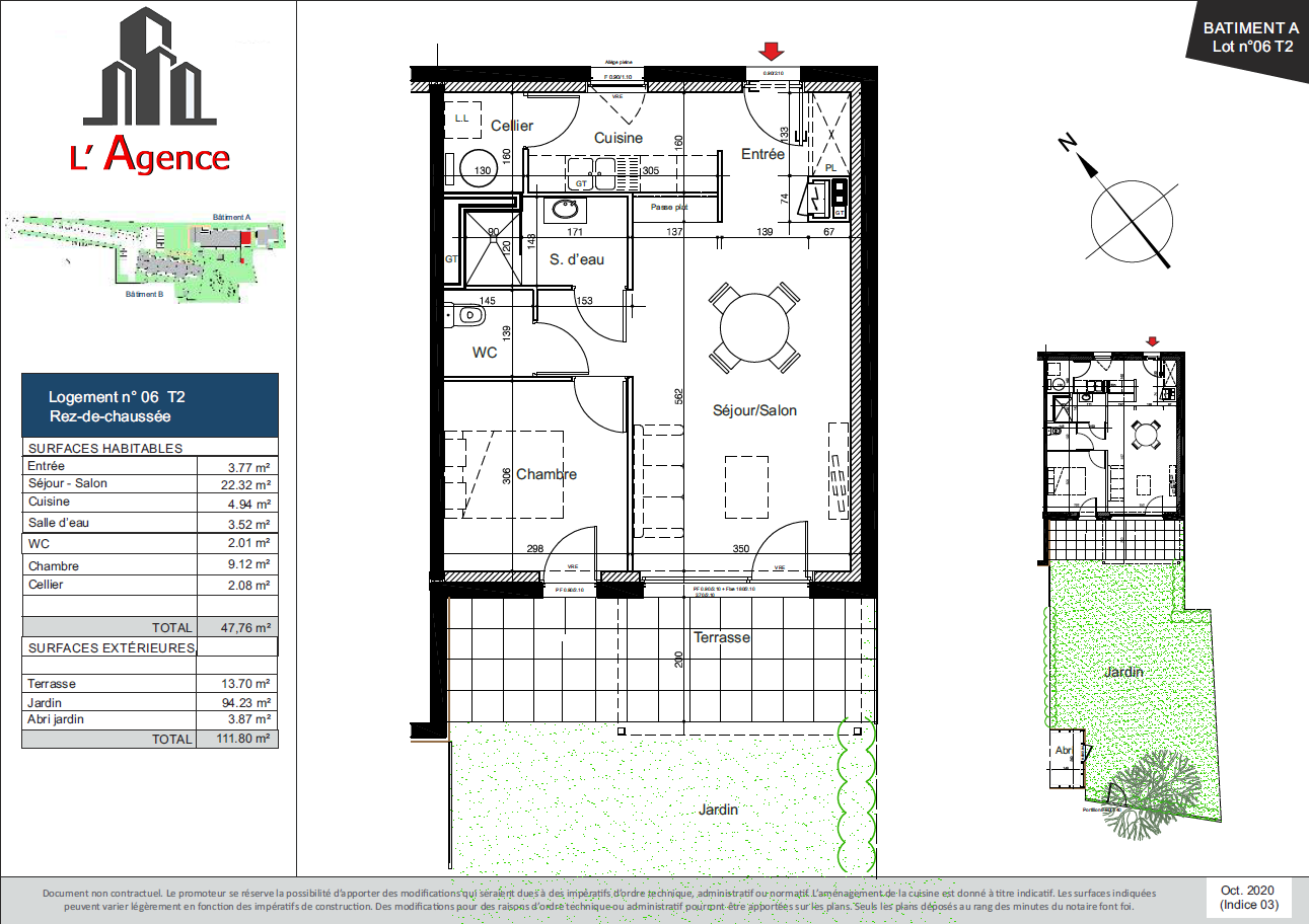 Appartement Neuf de type 2 à Vaux sur Mer