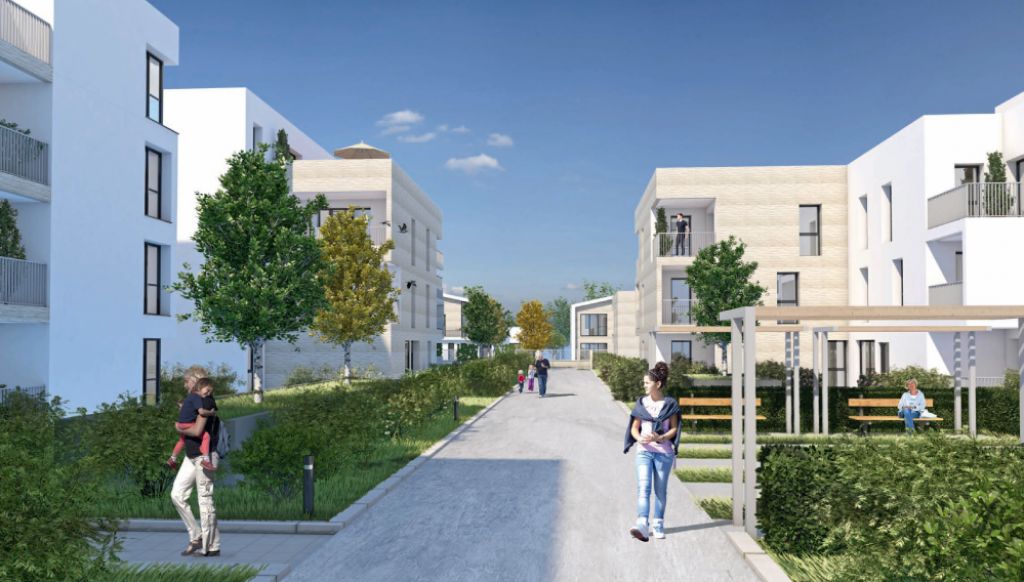 Arrière de l'ensemble Immobilier neuf sur La Rochelle