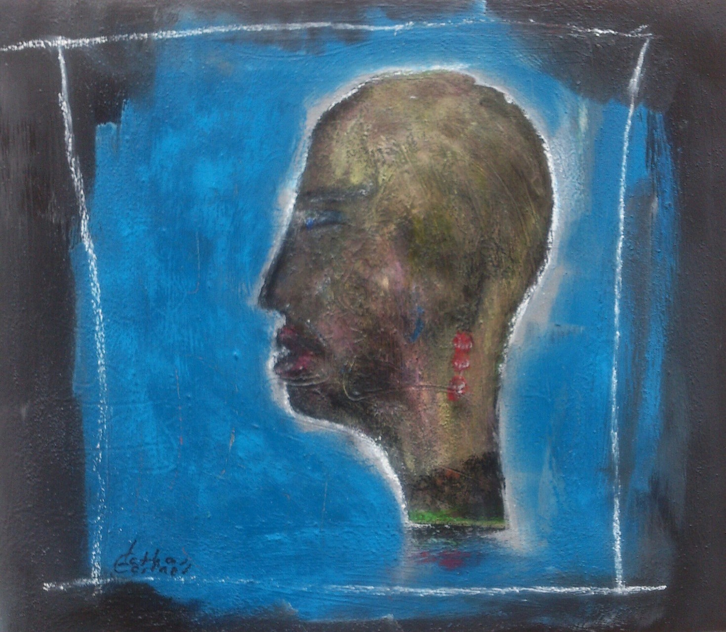 "Transvestit" Acryl auf Leinwand 50x60 cm