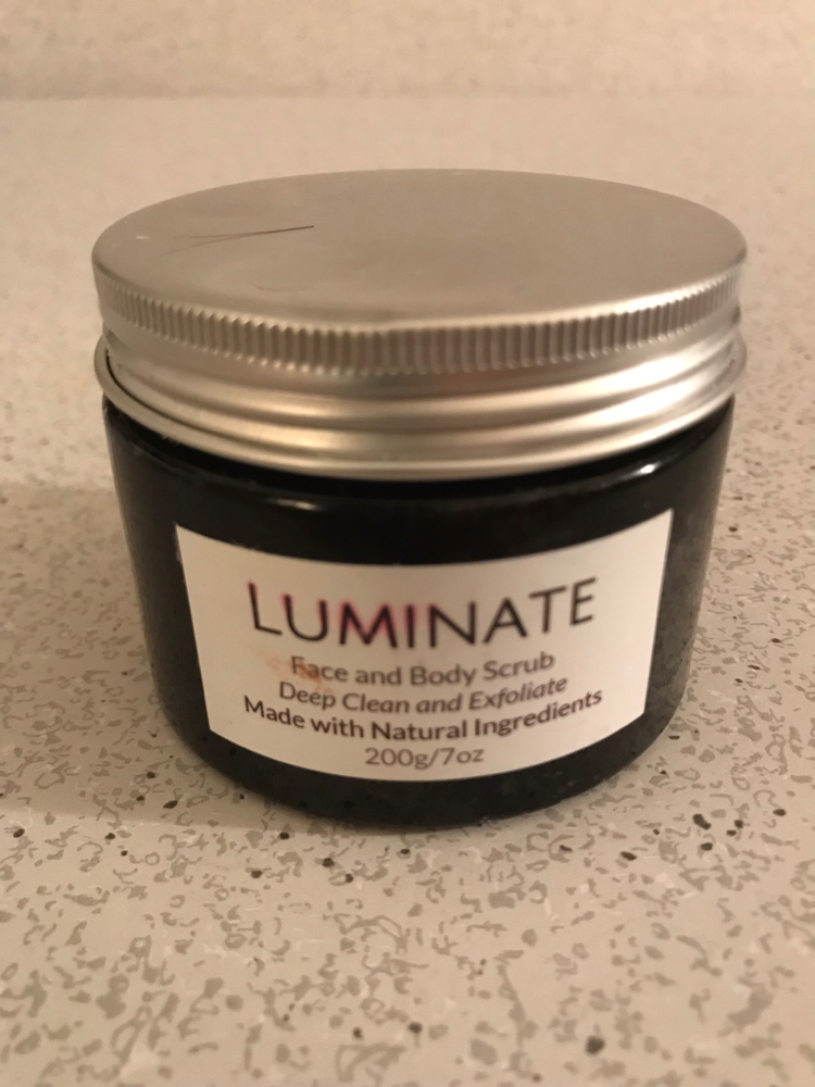 Luminate face and body scrub