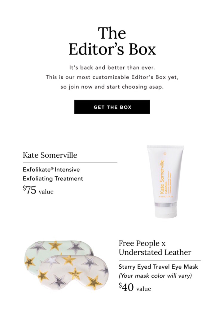 Fab fit fun Post Spring Editors box