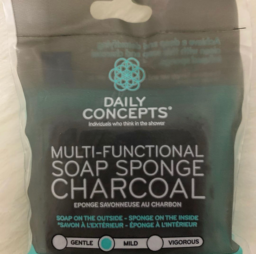 Daily Concepts Multi-Functional Soap Sponge Charcoal