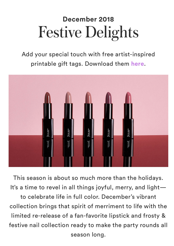 Julep December 2018 collection reveal