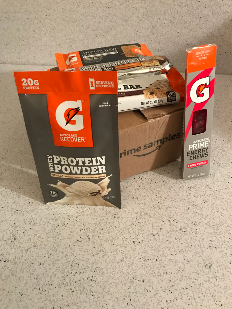 Amazon Prime Gatorade Sample Box