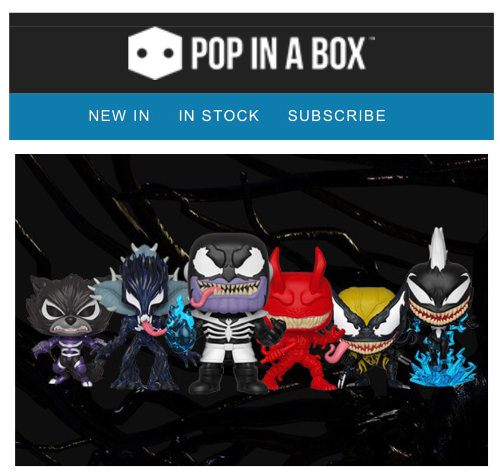 Pre-order Venomized pops at Pop In A Box