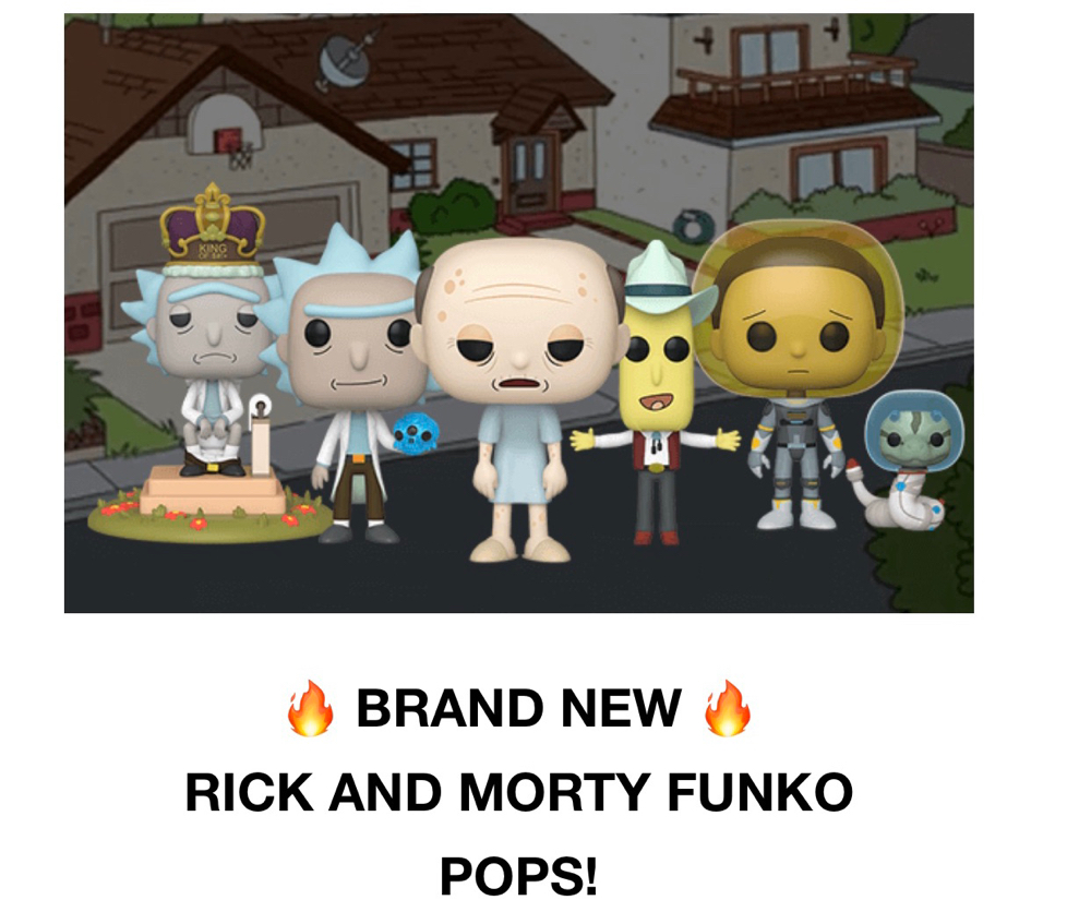 Rick and Marty Funko Pops