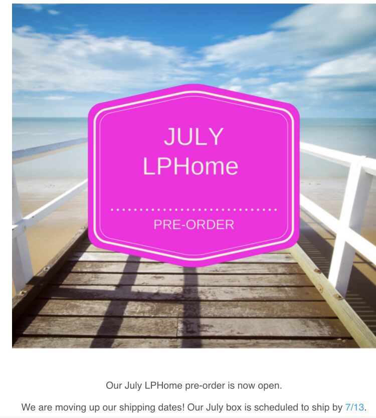 LuxePineapple home July 2018 pre-order