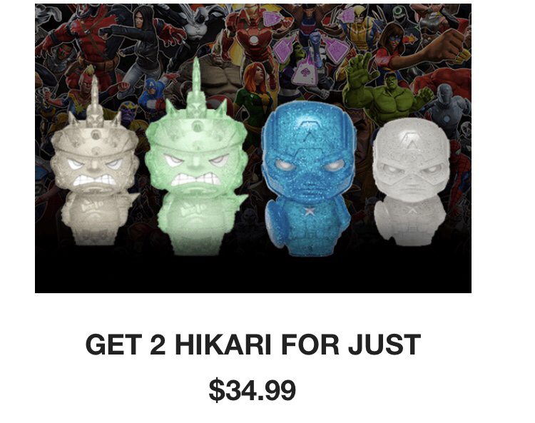 Pop In a box get two hikari for $34.99