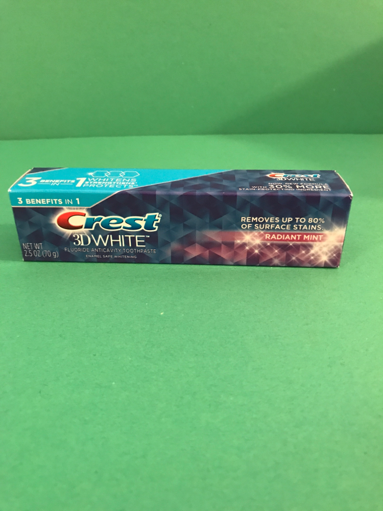 Crest 3D White Whitening Toothpaste Radiant Mint