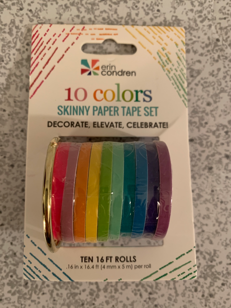 10 Color Skinny Paper Tape Set