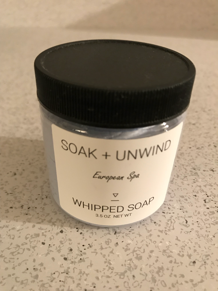 Soak and unwind European spa whipped soap