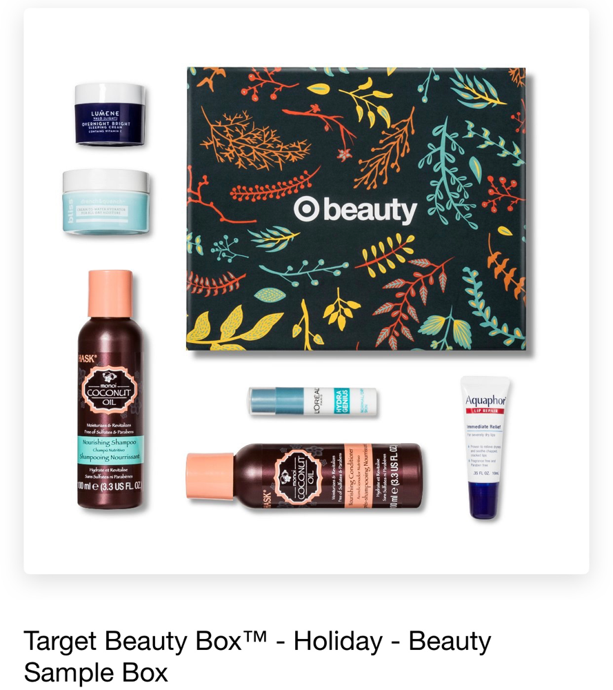 Target Beauty Box Holiday Beauty Sample Box