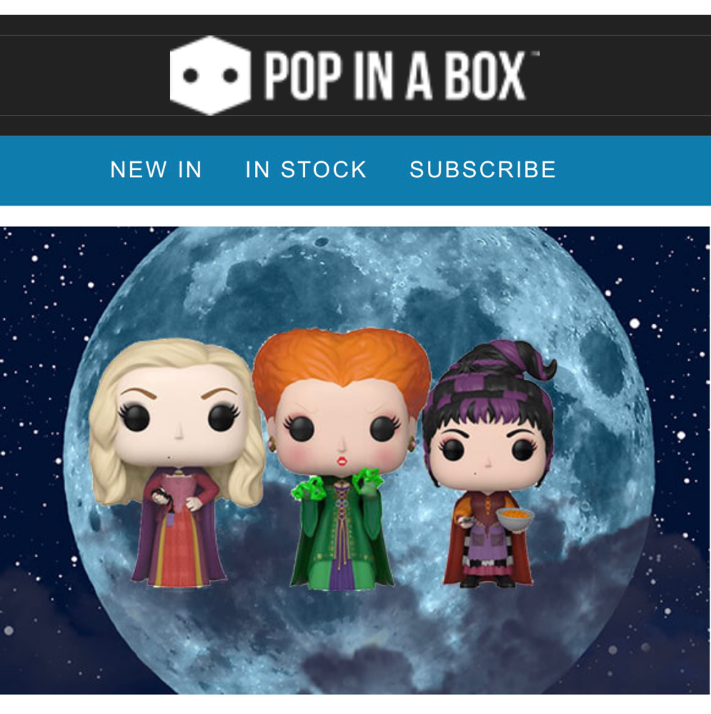 Pre-order Hocus Pocus pop! Vinyl
