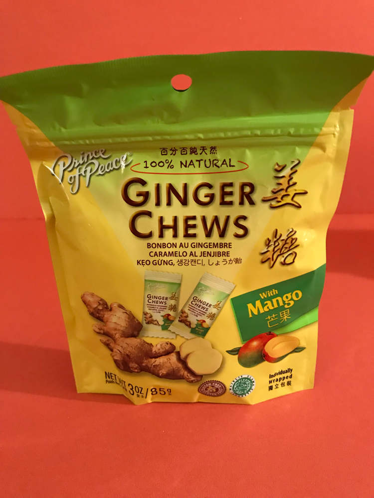 Prince of piece ginger chews with mango
