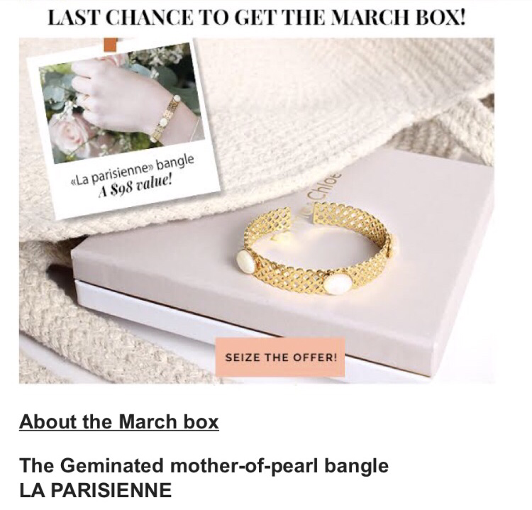 Emma & Chloe March 2018 Subscription Box