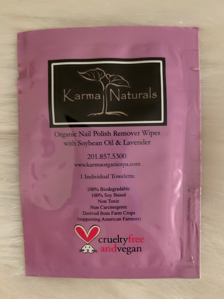 Karma naturals organic nail polish remover wipes