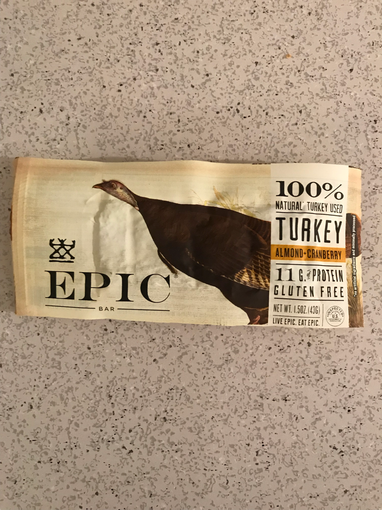 Epic bar turkey almond cranberry