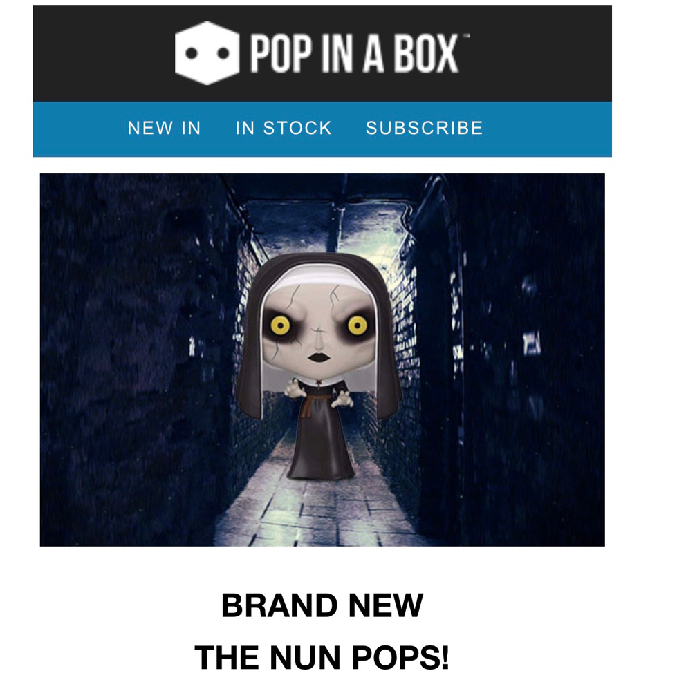 Pre-order the nun pop from pop in a box