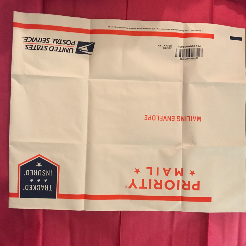 USPS envelope for returning stitch fix, I didn't want my address showing.