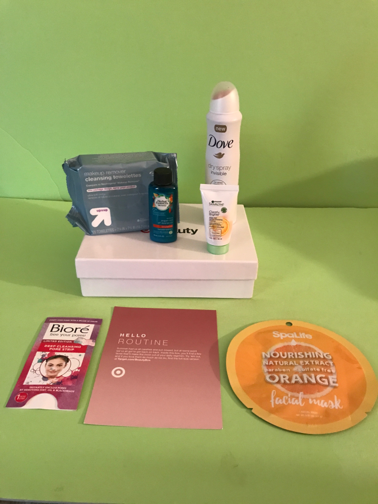 Targets August 2017 beauty box
