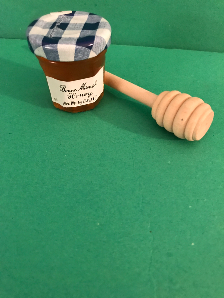 Mini Bonne Maman Honey Jar and Honey Dipper Wand