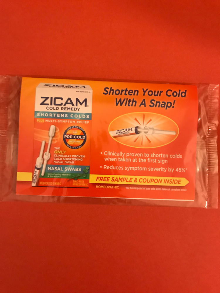 Zicam Cold Remedy Nasal Swabs