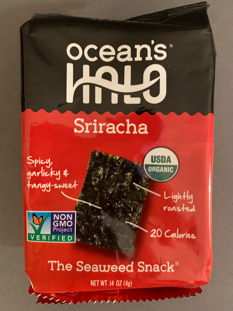 Oceans Halo Organic Sriracha Seaweed Snack