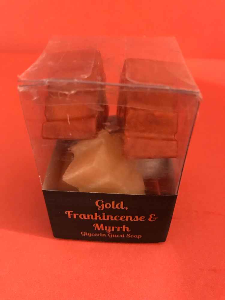 Gold, frankincense & myrrh glycerin Guest soaps